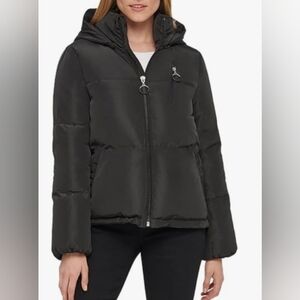 Karl Lagerfeld Black Puffer Jacket Size S